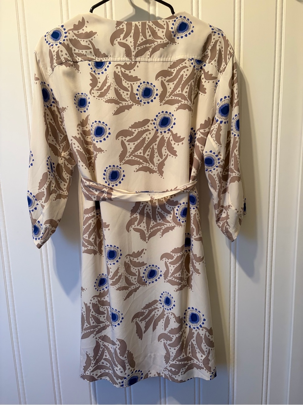Diane Von Furstenberg Julieta Silk Belted Dress Size 8 - Picture 7 of 11